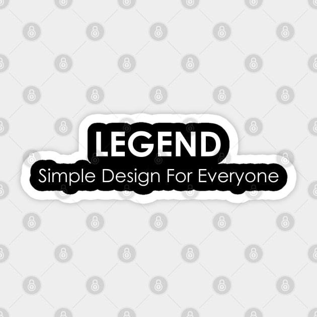 Legend - 01 Sticker by SanTees